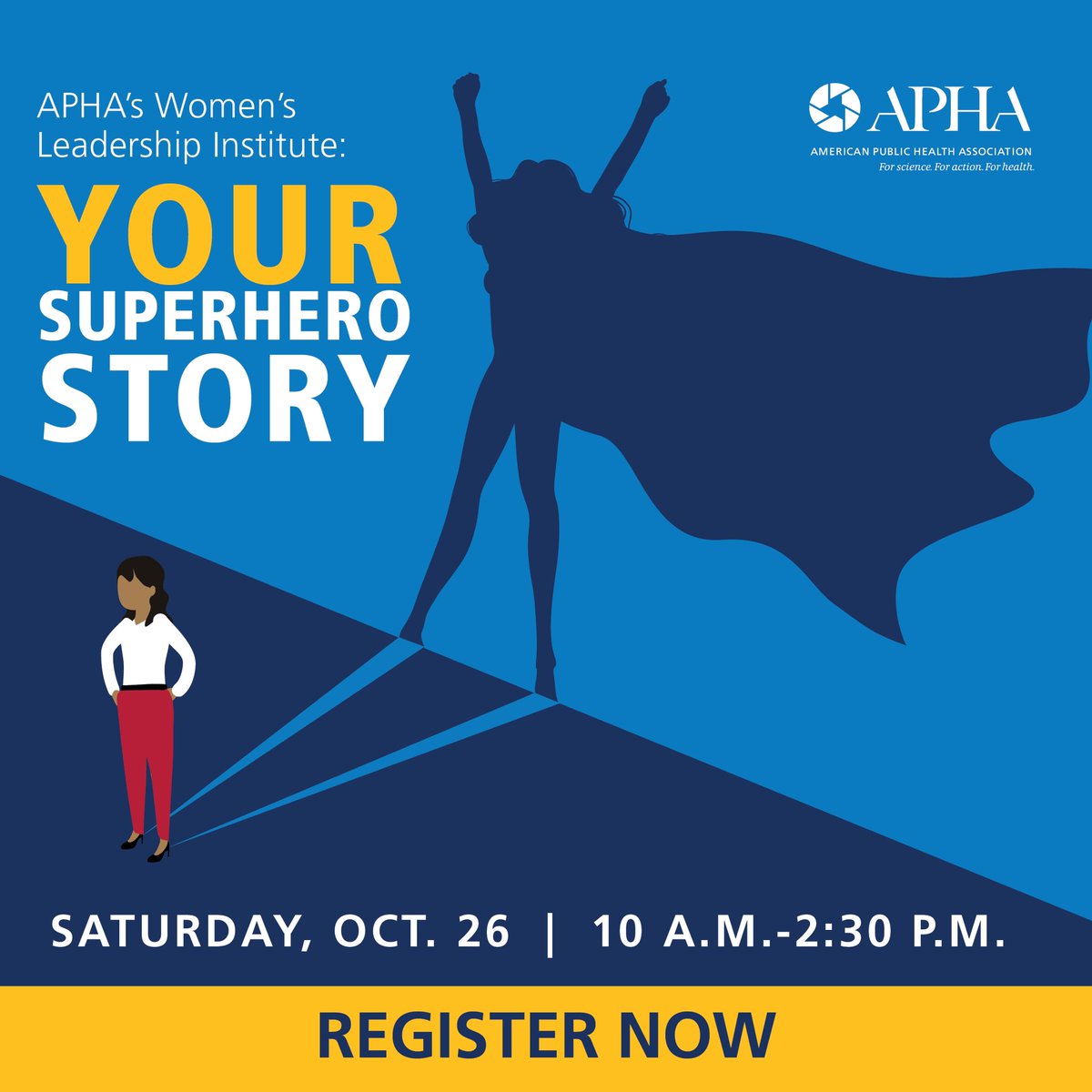 I’m very excited to be speaking on a panel at this year’s <a href="/PublicHealth/">APHA</a> Women’s Leadership Institute! Join us for a powerful and inspiring event. ✨

Details and registration ➡️ apha.org/events-and-mee…

P.S. You don’t have to be registered for the Annual Meeting to attend