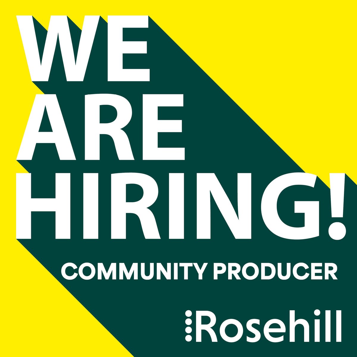 🌟 Job Opportunity: KIND Community Producer 🌟

Rosehill Arts Trust is looking for a passionate and creative Community Producer to lead the next stage of the KIND project!

rosehilltheatre.co.uk/explore/about-…
