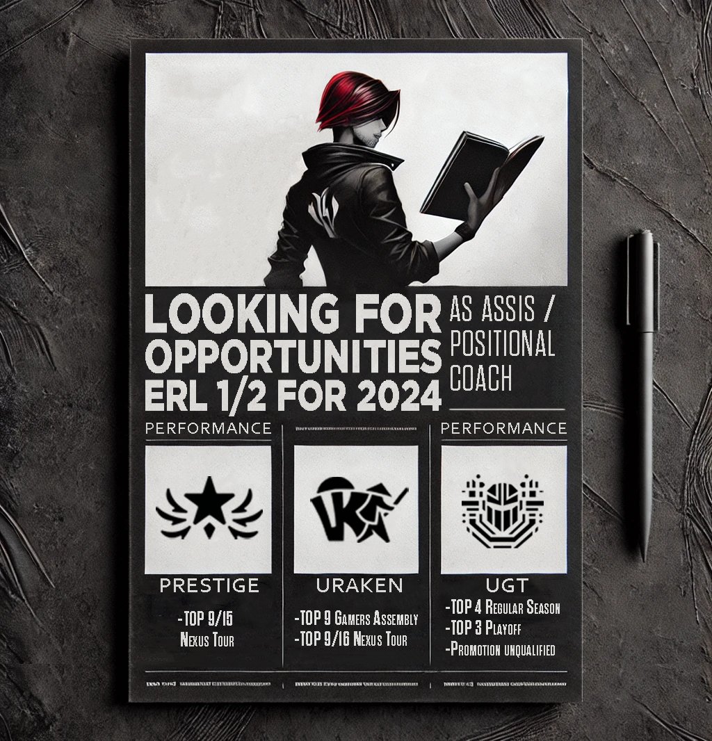 After my rookie but good split with @UGT_lol in Ultraliga 2, i'm now LFT for the upcoming Winter Split as Assistant Coach . I’m looking for ERL1/2 but willing to listen to any serious project. 

DM and Discord are open : ihtoya
❤️&amp; 🔁appreciated