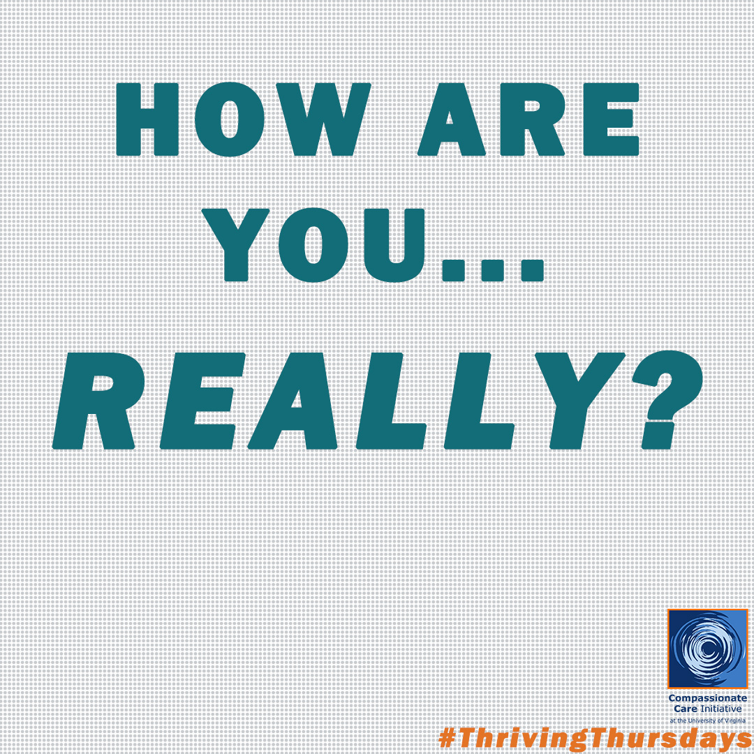Our lives are too complex for “I’m fine” to be a true response. Shed the routine &amp; instead get real &amp; share something that’s going on. When you're real, it allows others to be real. These moments of #authenticity are where connection &amp; trust thrive.
#ThrivingThursdays #CCI #Team