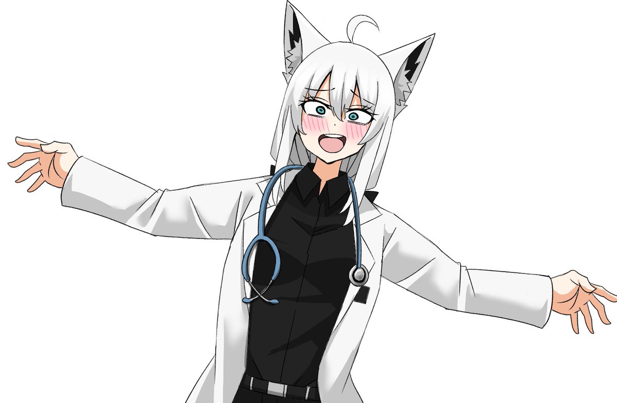 フブキ「フブさんとポルちゃん単体もどうぞ#絵フブキ #絵まる 」|みなづきのイラスト