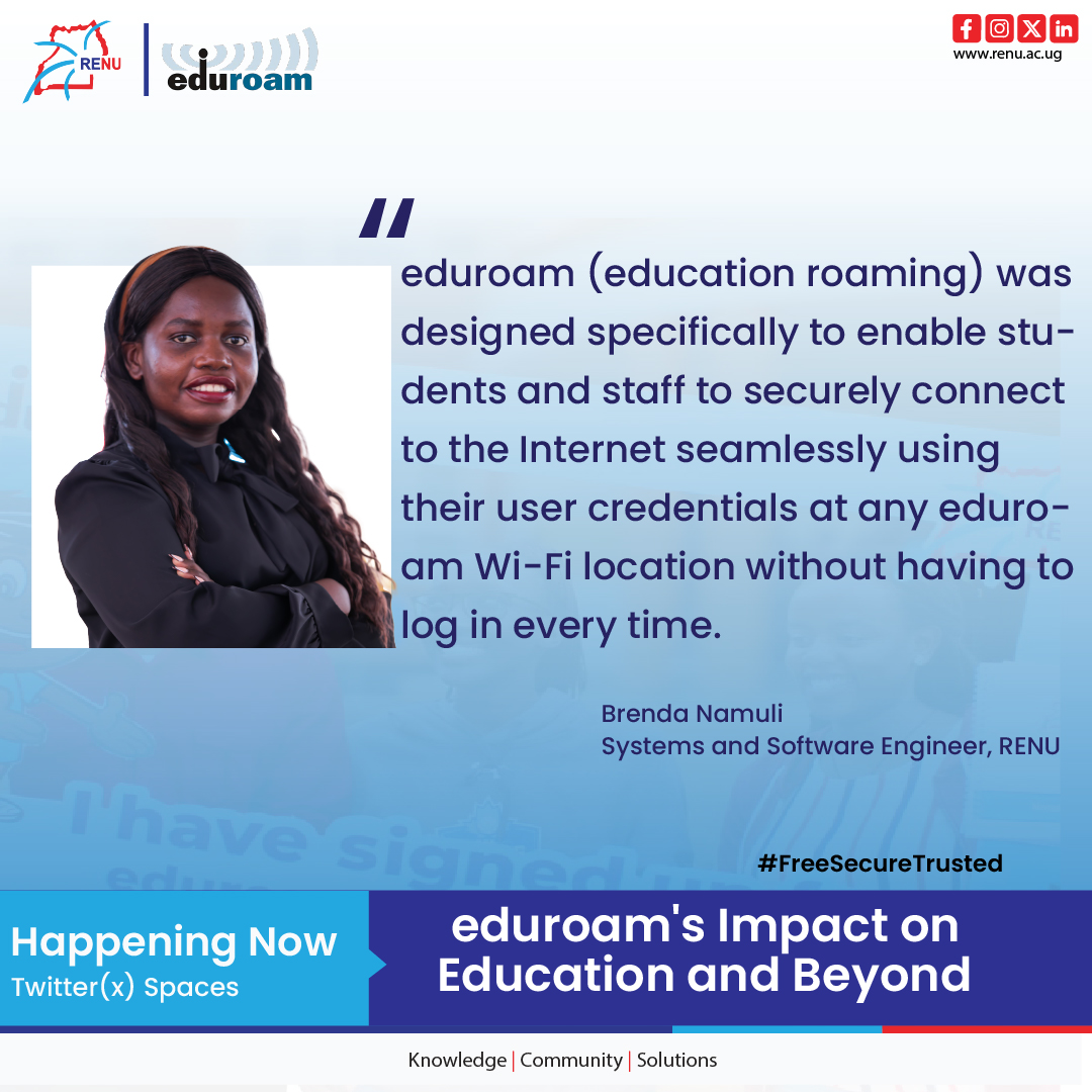 #RENUeduroam #StayConnected #eduroamMonth