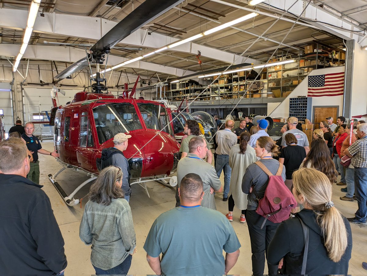 Stop number three on Cohesive Strategy Workshop field trip is Coyle Field to learn about air operations with the New Jersey Forest Fire Service. #CSWorkshop2024