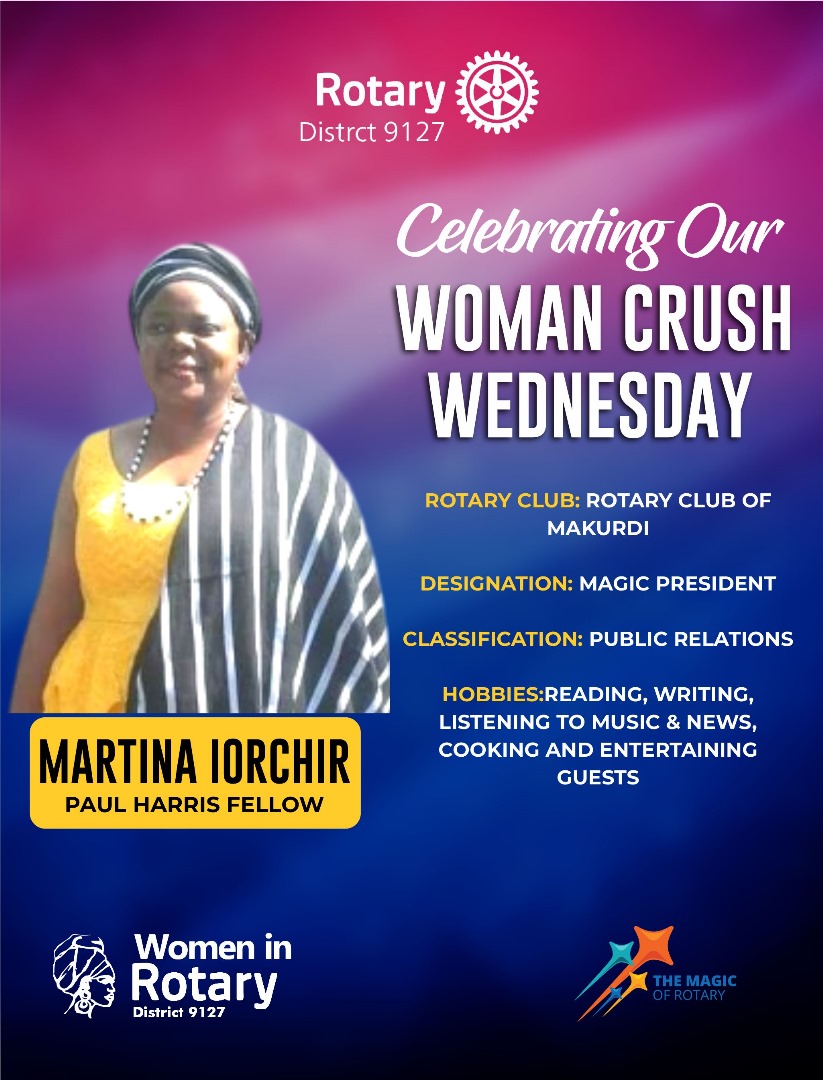 wirdistrict9127's tweet photo. CELEBRATING OUR WOMEN CRUSH WEDNESDAY 

This Week, our Women Crush Wednesday are our Irresistible Magic Club Presidents. We are proud to celebrate and honour our Women who have attained greater heights, achieved remarkable success and are role models to many. https://t.co/ozrqtY7ohw