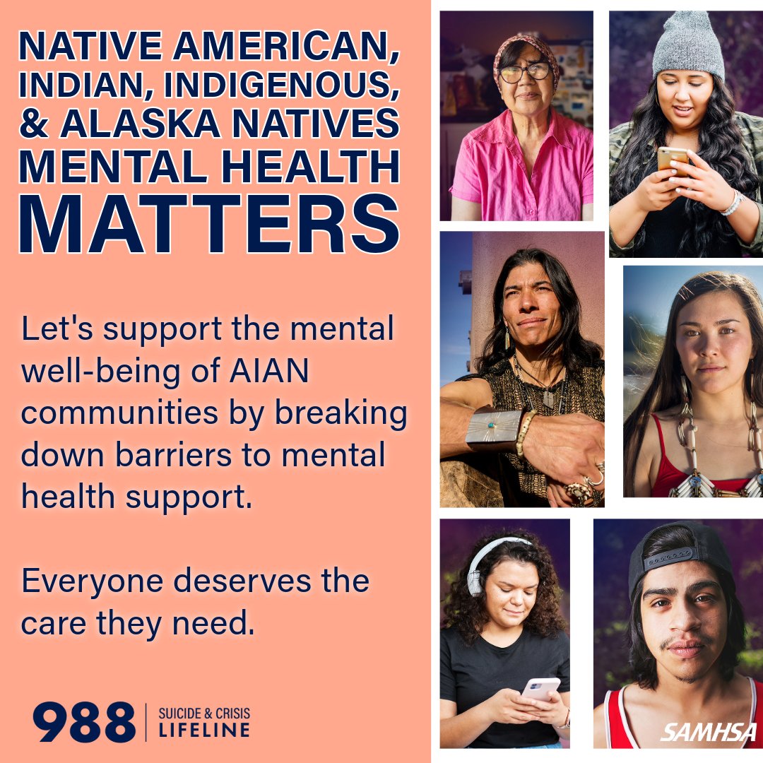 samhsagov's tweet photo. If you or someone you know is in need of support, you can 📲 call 📱 text or 💻 chat with 988

The #988Lifeline works to ensure that all people have access to the support and resources reflective of their own needs. https://t.co/JXbXfZAHQa #SPM24 https://t.co/ruvxUvOCLC