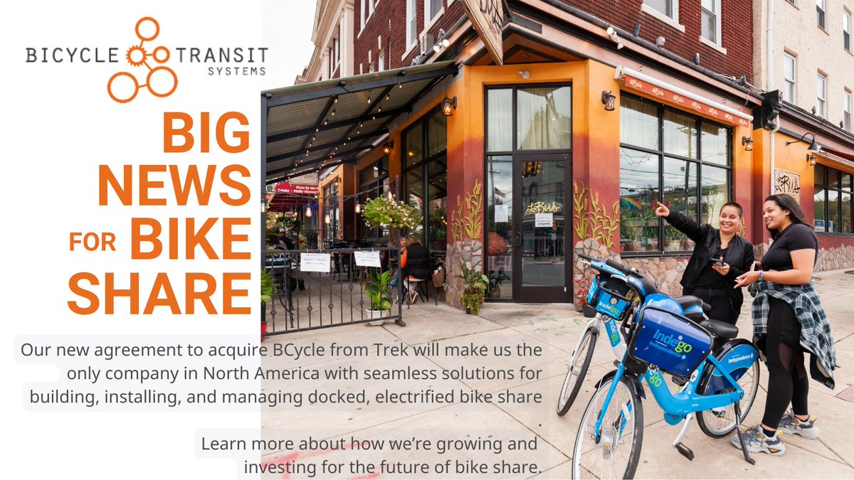 Bicycle Transit Systems tweet media