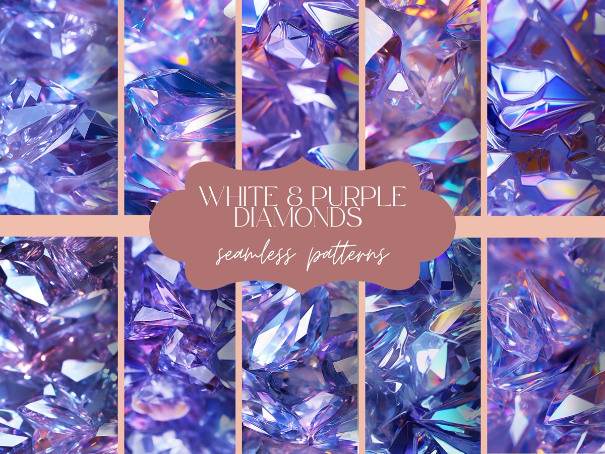 AVIATIKA_art's tweet photo. 💎12 #White #Purple #Diamond #Seamless #Pattern | #Holographic #Gem #Texture | #Sparkling #Jewelry Print | #Elegant #Digital #Paper | #Luxury #Wedding #Set
🛒Shop: https://t.co/lHDgvweghV
#LuxuryDesign #WeddingArt #DiamondPatterns #DigitalArt #SeamlessPatterns #EtsyShop #EtsyFind https://t.co/IIF83CsIFf