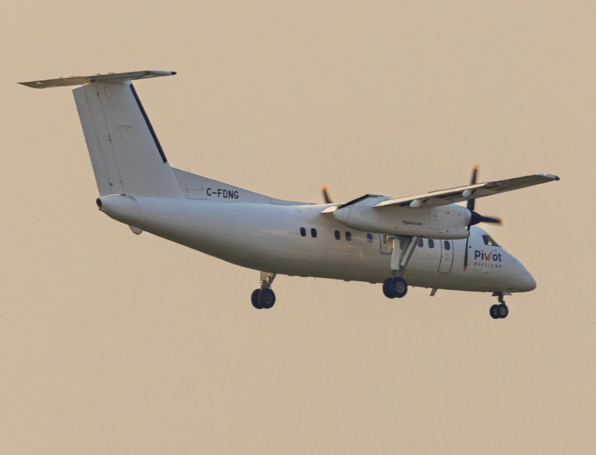 flywithpivot's tweet photo. Nothing better than a #DHC8 to brighten your timeline. 😉🛫 https://t.co/HfV3Erv6oV