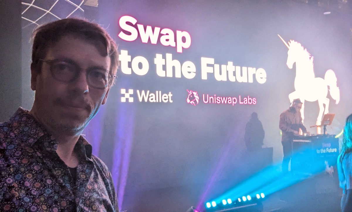 Boris Pevzner (@bpevzner) on Twitter photo Caught some future alpha at 'Swap to the Future' with @OKXWallet and <a href="/UniswapLabs/">Uniswap Support Labs 🦄</a>! #Token2049singapore Caught some future alpha at 'Swap to the Future' with @OKXWallet and <a href="/UniswapLabs/">Uniswap Support Labs 🦄</a>! #Token2049singapore