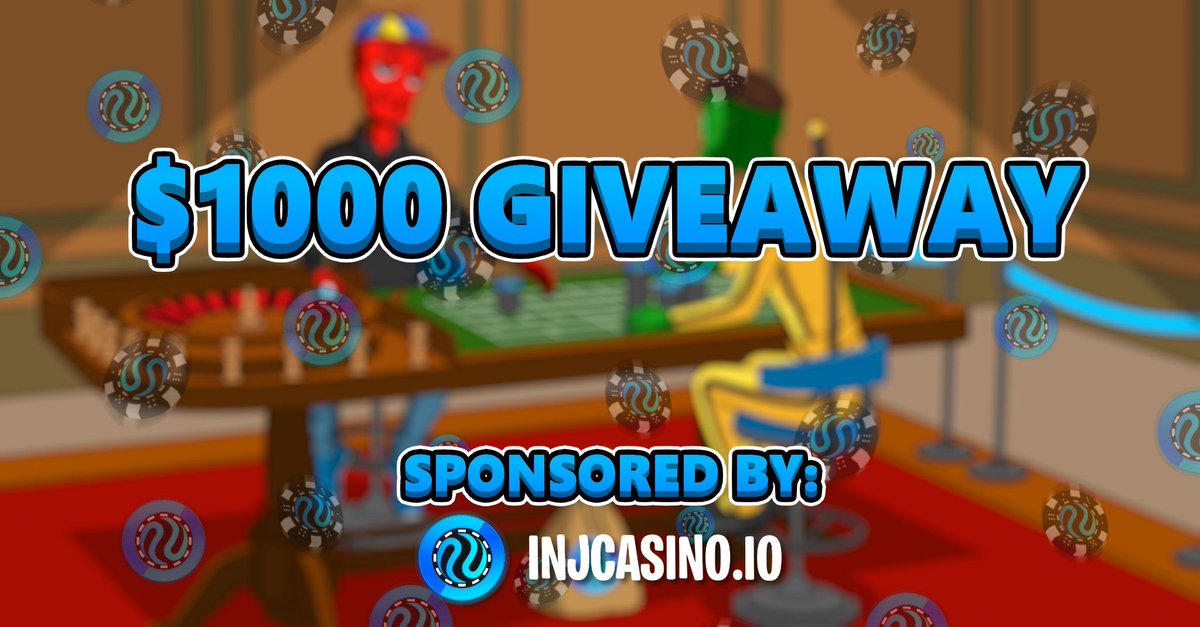 MeninblackINJ's tweet photo. Win 1000 $USDT sponsored by 
@injcasino!

To enter: 
> Like &amp; RT 
> Follow @Injcasino
> Tag 2 friends  

5 winners will win spots to the $1000 raffle! https://t.co/iXlOMV8Ahc