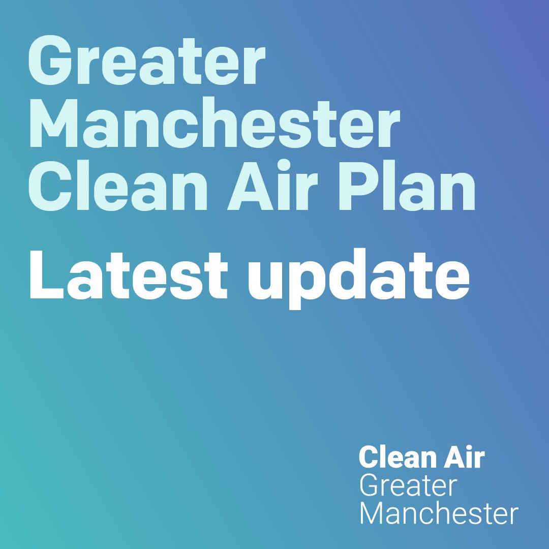 Greater Manchester due to submit updated investment-led Clean Air Plan to government, with NO charging Clean Air Zone, as latest figures show air quality improvements on local roads.

Find out more: cleanairgm.com/news/greater-m…

#CleanAirGM
