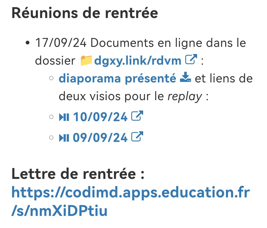 VPantaloni's tweet photo. @maths_ot @ac_orleanstours Pour le diaporama et le replay des réunions de rentrée, voir le fil info des IAIPR de @maths_ot :
https://t.co/4PpJ0hXTco https://t.co/PZznDK4K5d