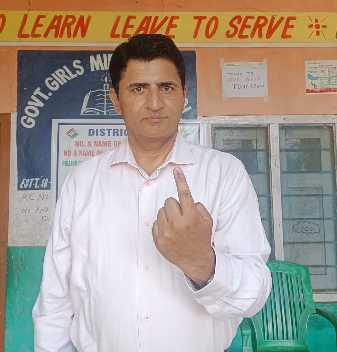 drkanil007's tweet photo. Exercised my franchise at my village Sharora https://t.co/sRnAPmK7Nu