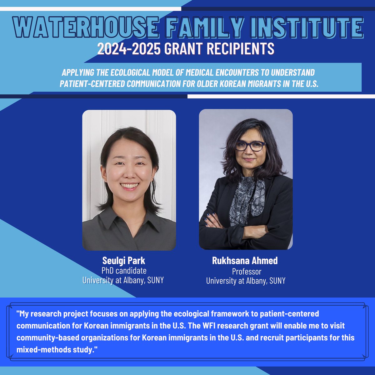 Waterhouse Family Institute tweet media