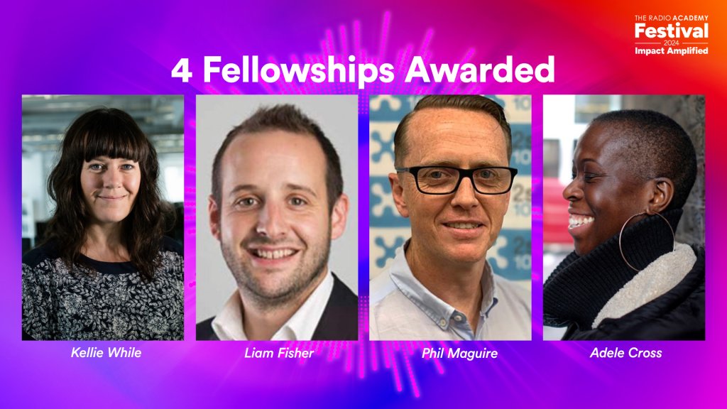 4 Fellowships were awarded at #RADFest24

The Fellowship is the highest honour awarded by the academy, recognising outstanding contributions in audio and commitment to the values of the Academy: to share knowledge and experience with others for the benefit of all in the sector.