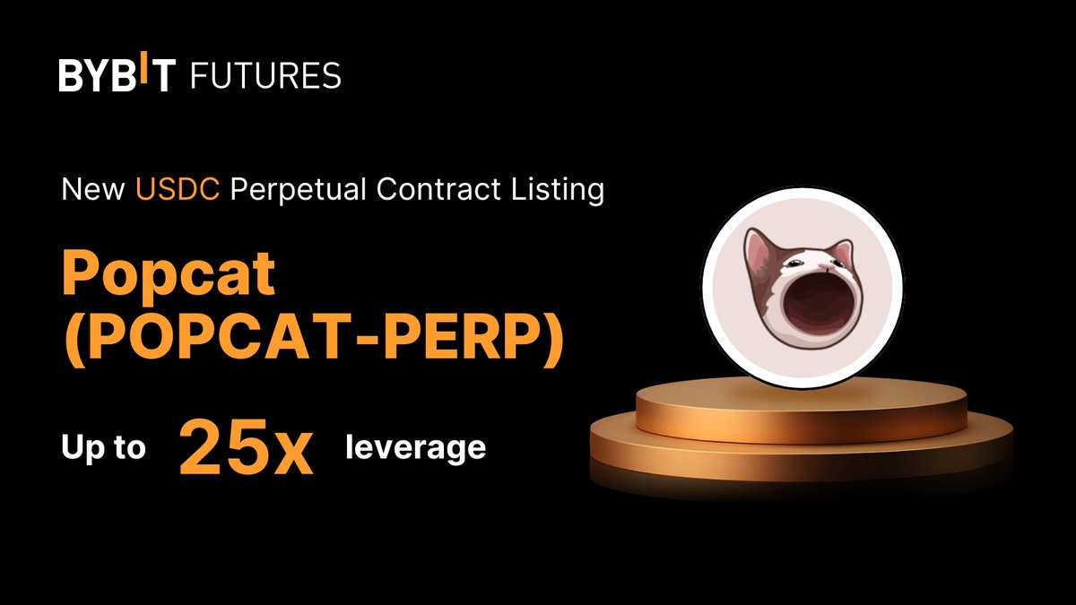 🚀 #POPCAT-PERP USDC Perpetual Contract is now Live on #Bybit! Trade with  up to 25x Leverage. Available on Bybit Trading Bot - Futures Grid, Futures  Martingale and Futures Combo. 📈 Trade $POPCAT-PERP: