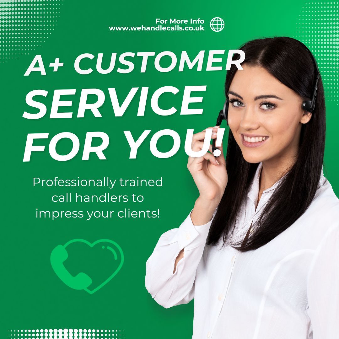 We pride ourselves on giving A+ customer service so you know your business will be in safe hands with We Handle Calls, book your discovery call today to find out more buff.ly/3wRH8Nm