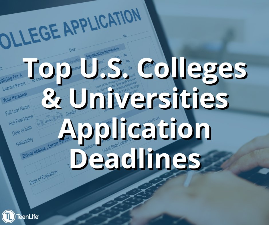 TeenLifeMedia's tweet image. Don't miss out! 🎓📅 Stay ahead of the game by keeping track of application deadlines for the top-ranked colleges according to U.S. News. Apply early to secure your spot at your dream school! 

#CollegeBound #ApplicationDeadlines #TopColleges