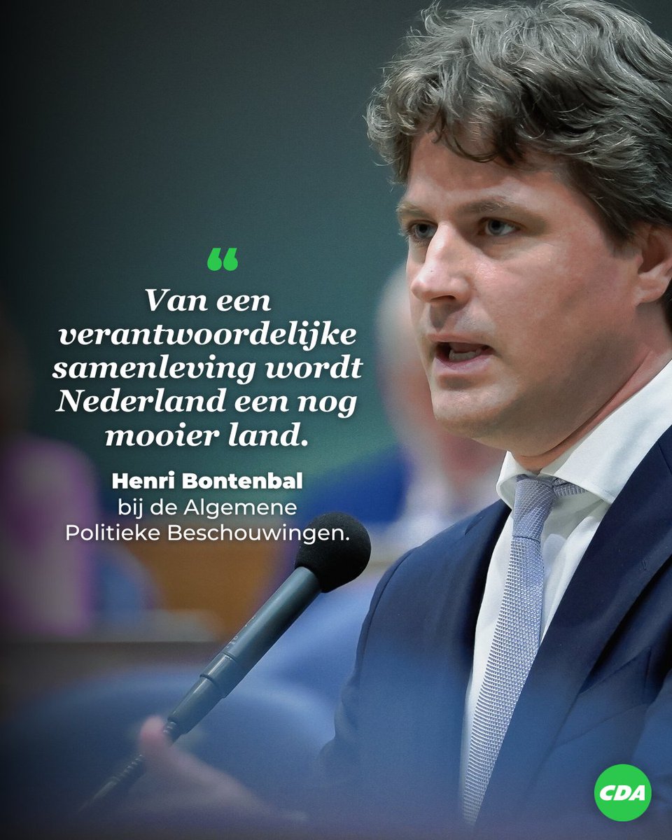 Samen verantwoordelijkheid nemen voor
een mooier Nederland. 🤝🇳🇱

Dat was Henri's pleidooi voor de politiek tijdens de #AlgemeneBeschouwingen. 

Lees zijn hele verhaal terug:
cda.nl/actueel/nieuws…

#APB #APB2024