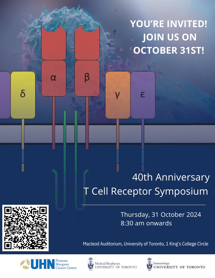 UofT Immunology (@immunologyuoft) on Twitter photo Join us on October 31st👻 to celebrate the 40th Anniversary of the T-Cell Receptor with a day full of presentations from international and <a href="/uoftmedicine/">Temerty Medicine</a> researchers including Dr. Tak Mak! Join us on October 31st👻 to celebrate the 40th Anniversary of the T-Cell Receptor with a day full of presentations from international and <a href="/uoftmedicine/">Temerty Medicine</a> researchers including Dr. Tak Mak!