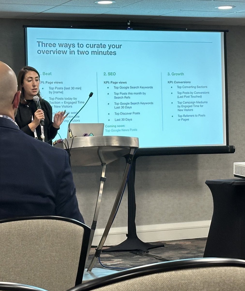 Nice to be in the audience this time for the ⁦<a href="/parsely/">Parse.ly</a>⁩ session at #ONA24 🙂