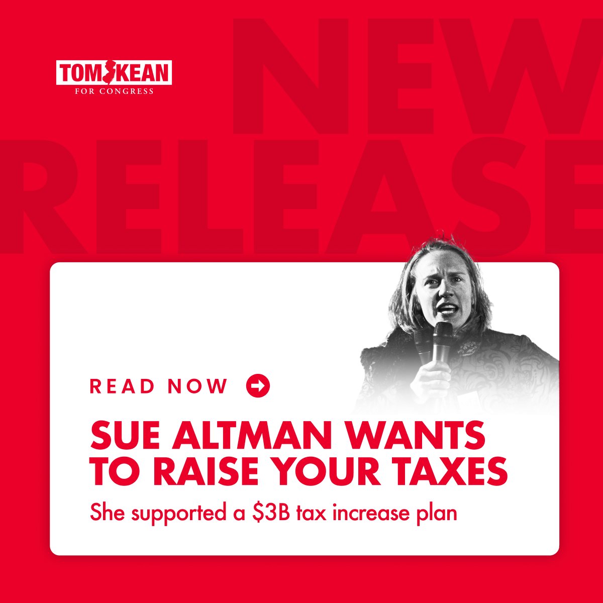 To NJ07, SALT means getting our full state and local tax deduction back. But to <a href="/suealtman/">Sue Altman</a> and her radical allies, SALT stands for "Sue Altman Loves Taxes."

She’s cheered on record-breaking state spending, pushed for billions in new federal taxes, and plans to bankroll a