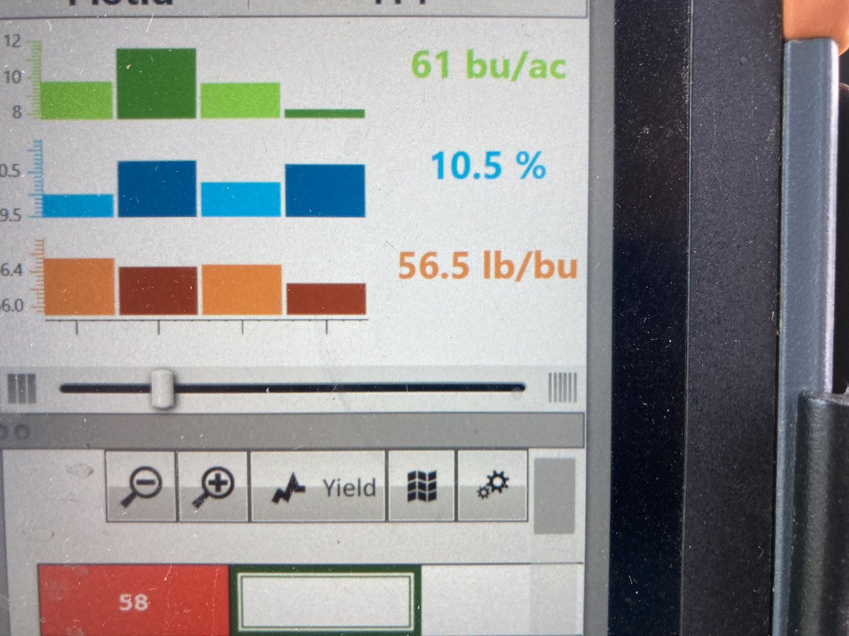 badgerbean's tweet image. We are 1/3 of the way done with our 2024 Arlington early maturity group soybean trial and it’s running 61 bpa! Last year it ran 77! 😱. That’s ~20% less yield for those counting