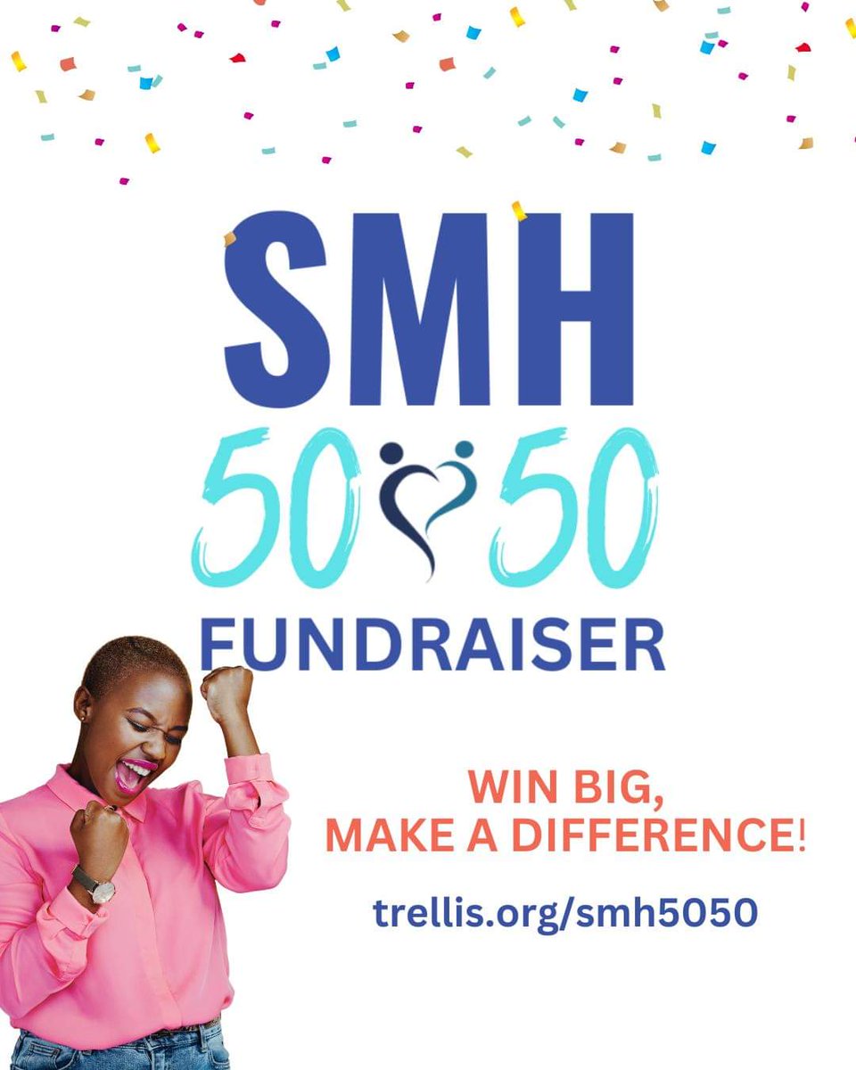 IT'S HERE!! Win Big, Give Back: 50/50 Fun for a great cause!
All proceeds of our 50/50 Fundraiser will help support the work of St. Matthew's House and those we serve. Winning ticket will be drawn the afternoon of Oct.18, 2024. 
Get your ticket now at: trellis.org/smh5050
