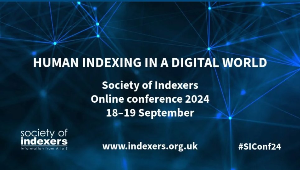 ASIndexing's tweet image. Shout out to Society of Indexers gathering virtually for their online 2024 conference, &quot;Human Indexing in a Digital World.&quot; Enjoy your indexing education sessions!
#SIConf24 #indexing