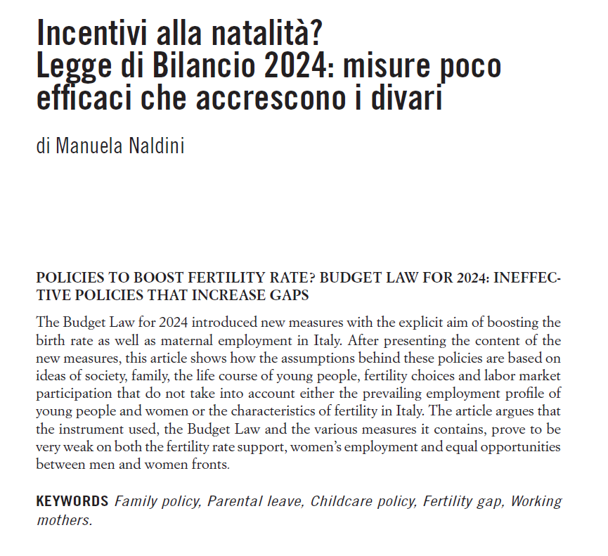 Politiche Sociali/Social Policies tweet media