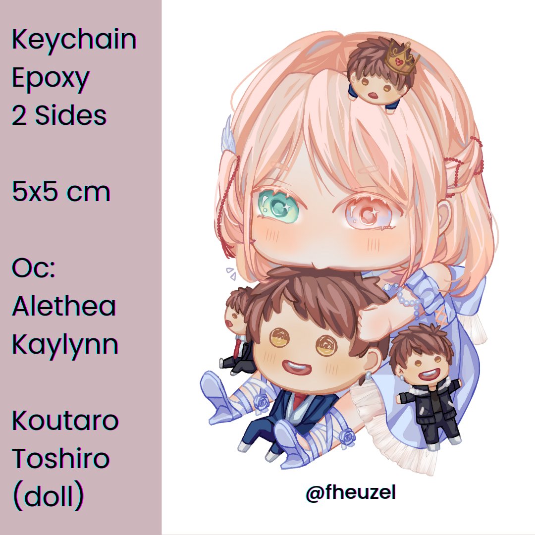 fheuzel's tweet photo. Finally my keychain print test is here, can't wait!
Are u interested? Hehe ☺

Oc
Kaylynn: @fheuzel
Koutaro: @lazha
#ZelOC https://t.co/iaZgyVr0Yj