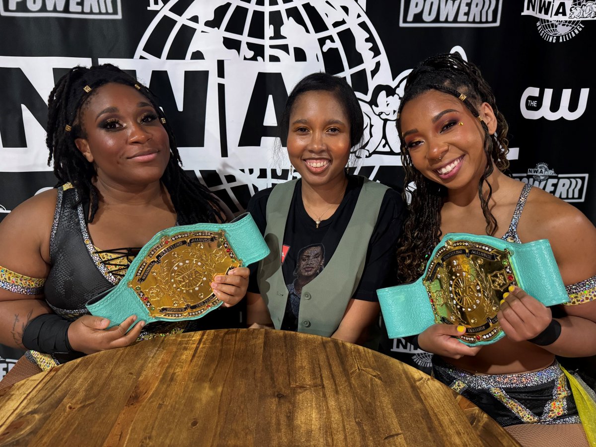 Today on #FaceTurn, <a href="/CandaceCordelia/">Candace Cordelia</a> sits down with @NWA World Women's tag team champions the King Bees (<a href="/charityking_/">Charity KING 👑</a> &amp; <a href="/dannibeeokc/">danni bee 💛</a>) at #NWA76.  They discuss the Bees' relationship with <a href="/Phenom_Jazz/">Jazz “Female Fighting Phenom”</a>, other duos they'd like to face, and much more. 

📺youtu.be/vrqMQWYFtOU