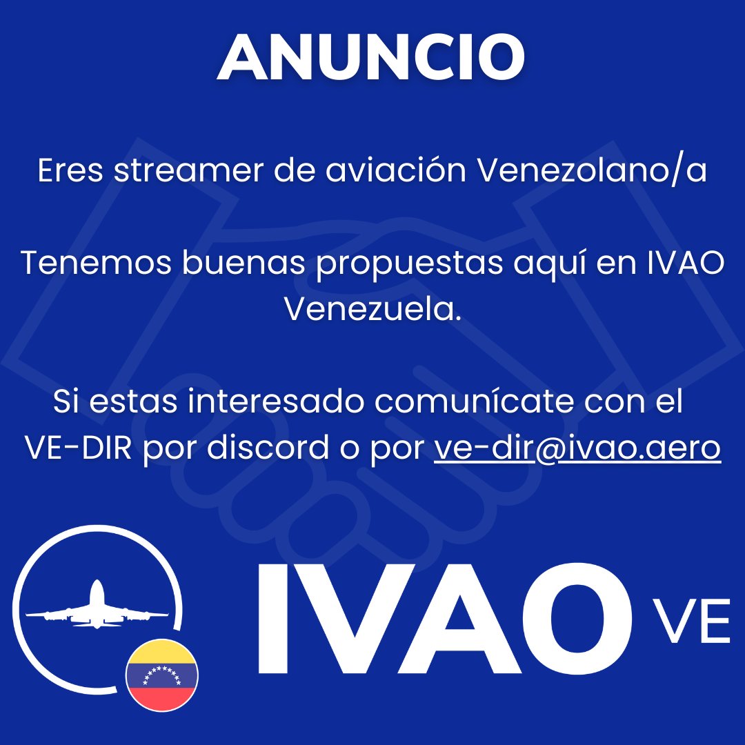 Fernando VE-DIR
correo: ve-dir@ivao.aero