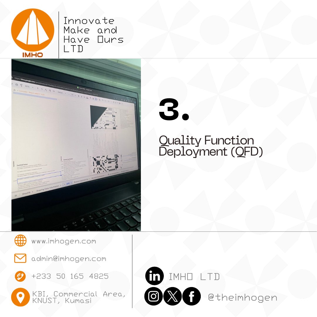 theimhogen's tweet image. From customer desires to engineering solutions.QFD bridges the gap,ensuring our designs reflect your needs with precision. #QFD #customerfocused #IMHO #IMHOEngineeringDesign #EngineeringDesign #Productdesign #productdevelopment #Design #Innovation #Quality #Functional #deployment