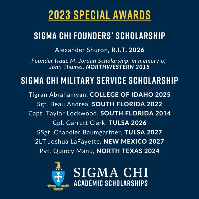 Sigma Chi Foundation tweet media
