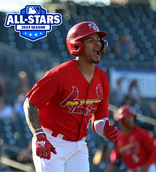 CardsPlayerDev's tweet photo. Congratulations to INF Miguel Villarroel (UTL), RHP Chen-Wei Lin (SP), RHP Darlin Saladin (SP), &amp; RHP Zack Showalter (RP) who were named to the Florida State League All-Star Team!

Palm Beach earned the most All-Star selections of any FSL team this year. https://t.co/ZbtbbJkBwL