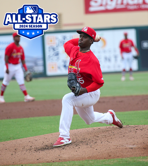 CardsPlayerDev's tweet photo. Congratulations to INF Miguel Villarroel (UTL), RHP Chen-Wei Lin (SP), RHP Darlin Saladin (SP), &amp; RHP Zack Showalter (RP) who were named to the Florida State League All-Star Team!

Palm Beach earned the most All-Star selections of any FSL team this year. https://t.co/ZbtbbJkBwL