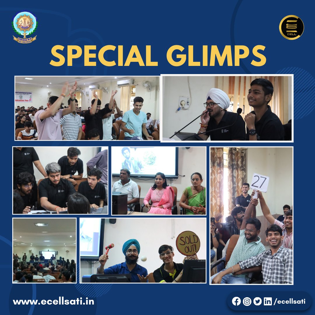 ECellSATI's tweet photo. 📊 IPL Auction 2.0 by E-Cell SATI 📊

🎉 On 14th September 2024, E-Cell SATI hosted the thrilling IPL Auction 2.0, and wow, what a massive success it turned out to be! 🎯✨ The energy was off the charts, and every participant brought their A-game, making it a day to remember! https://t.co/4RdCz10LBJ