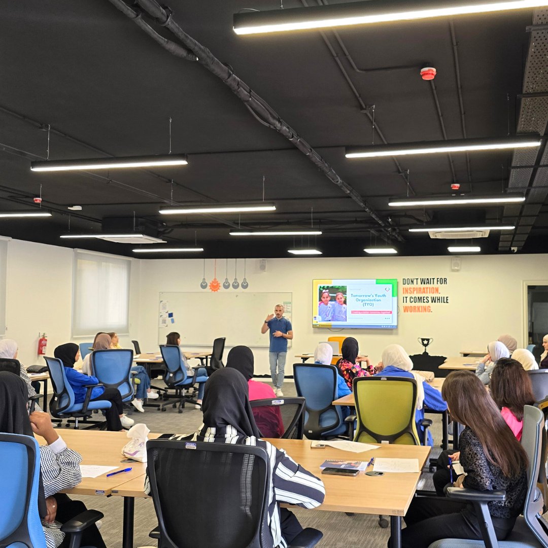 tomorrowsyouth's tweet image. Getting ready for #TYOFall24 🍂📚 

This week, 60 youth #volunteers completed orientation with our Volunteer Coordinator. Thanks to the partnership @qatar_fund, TYO #VolunteerProgram offers a platform for youth engagement and leadership in the West Bank 💙✨
