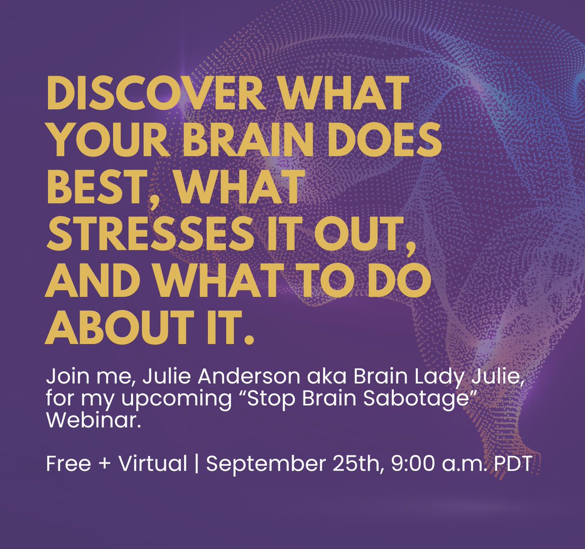 Visit the link below to learn more about my upcoming webinar, Stop Brain Sabotage!

ybmuniversity.com/stopbrainsabot…