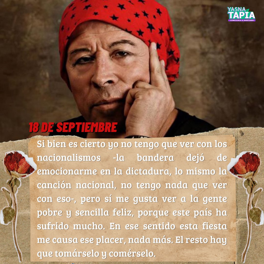 Celebrar la patria es celebrar su gente, su diversidad y su memoria. En esta fecha se condecoran los símbolos y las instituciones, así como se las visten de rojo, blanco y azul; pero al fin y al cabo, lo que nos importa, lo que nos queda luego de tantos pesares, es tomar y comer.