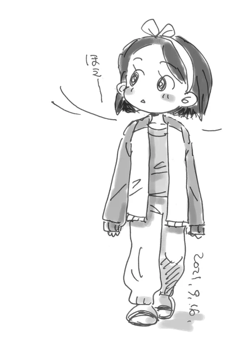 #みなさん3年前の今頃はどんな絵描いてましたか
朝方は少しひんやりする日もあったらしい。 