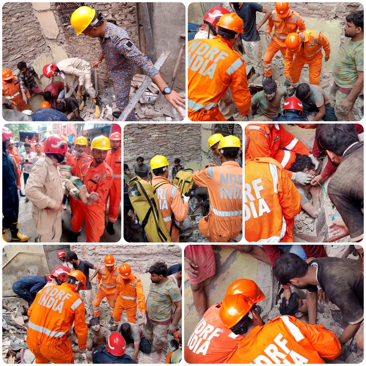 NDRFHQ's tweet photo. #CSSR_Ops
🔶Building collapsed in Ambedkar Gali, Karol Bagh, Delhi.
🔶@16NDRF conducted #SAR Ops along with DFS and Delhi Police
🔶Rescued 7 trapped victims
🔶Confirmatory search done and Ops called off
#आपदा_सेवा_सदैव_सर्वत्र
@HMOIndia
@PIBHomeAffairs
@PIB_India
@ANI https://t.co/wz1q1KFwZw