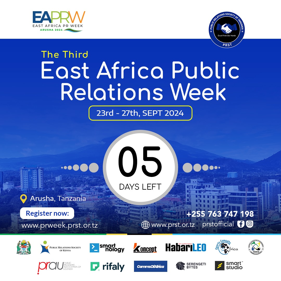 PRAU_Uganda's tweet photo. #EAPRWeek2024
We are looking forward to the chance to connect with other #PRProfessionals in the field and share ideas during the workshops. Plus, experiencing the local culture and exploring Arusha’s beauty will be a highlight.
We meet in Arusha, Tanzania

#PRExcellence #PRAU https://t.co/FEJFWpiEFt