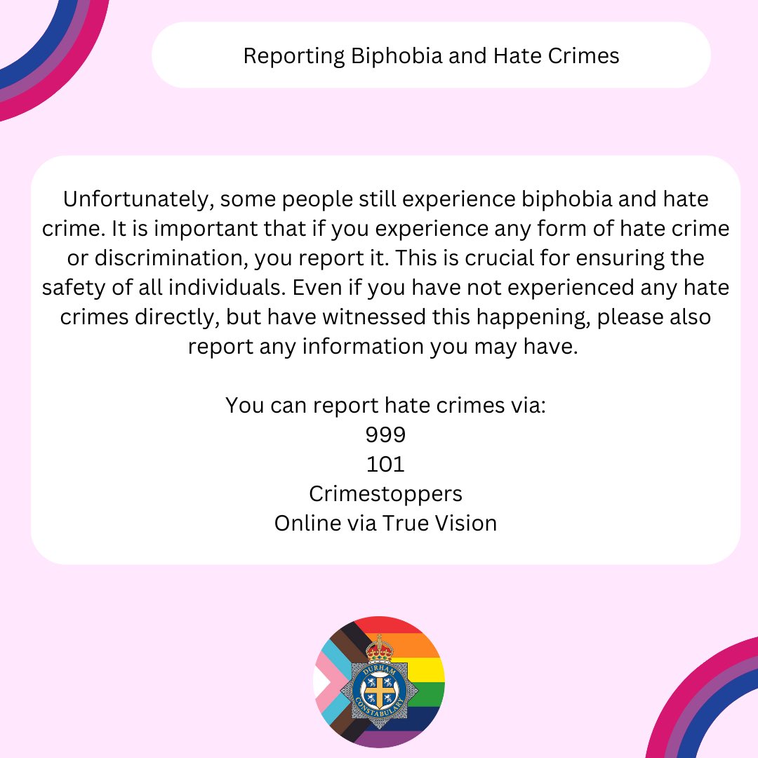 Happy Bisexual Visibility Week 🏳️‍🌈

Let’s celebrate, support, and uplift the bisexual community.

Check out our post for the important of bisexual visibility week, important things about bisexuality, and where to report hate crime.