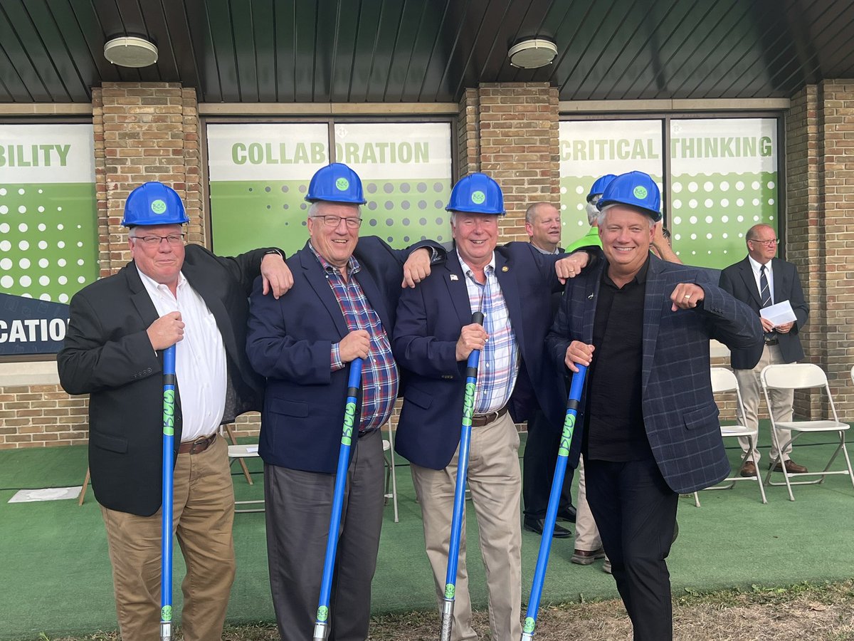 Enjoyed attending the groundbreaking of the new Buckeye Career Center Medical Center. Congratulations to Bob Alsept and to all the supporters, teachers and staff. Fun picture with Mayor Joel B. Day, Chamber President Scott Robinson and Senator Al Landis.
