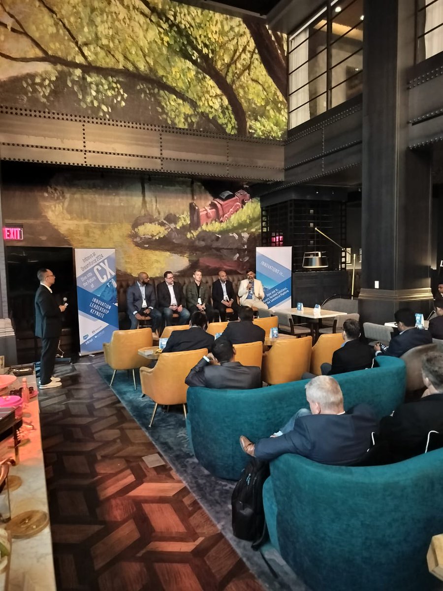 InfosysEvents's tweet photo. Infosys hosted an innovation breakfast at The Social Restaurant inside the Canopy by Hilton. The session witnessed participation of industry experts from Infosys, Brenntag, Salesforce and Mulesoft.

#DF24 #AIFirstHumanCentricCX https://t.co/tk1pdUl5vC