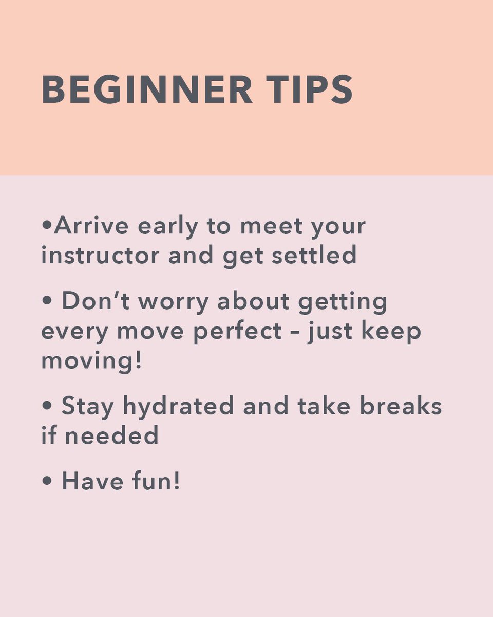 JazzerciseChico's tweet photo. First time on the Jazzercise Chico dance floor? We’ve got you 😉Scroll for the basics on what to wear, beginner tips, and how to absolutely love your first class. 

*Spoiler alert: you will sweat. A LOT. But you will smile even more 🥰 https://t.co/5HCGT04QTa