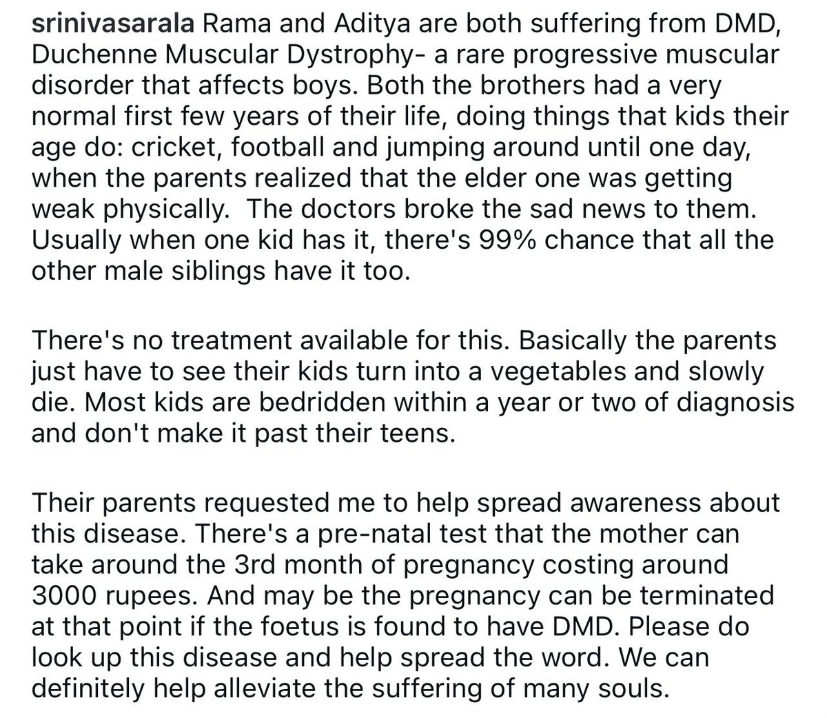 Just an awareness