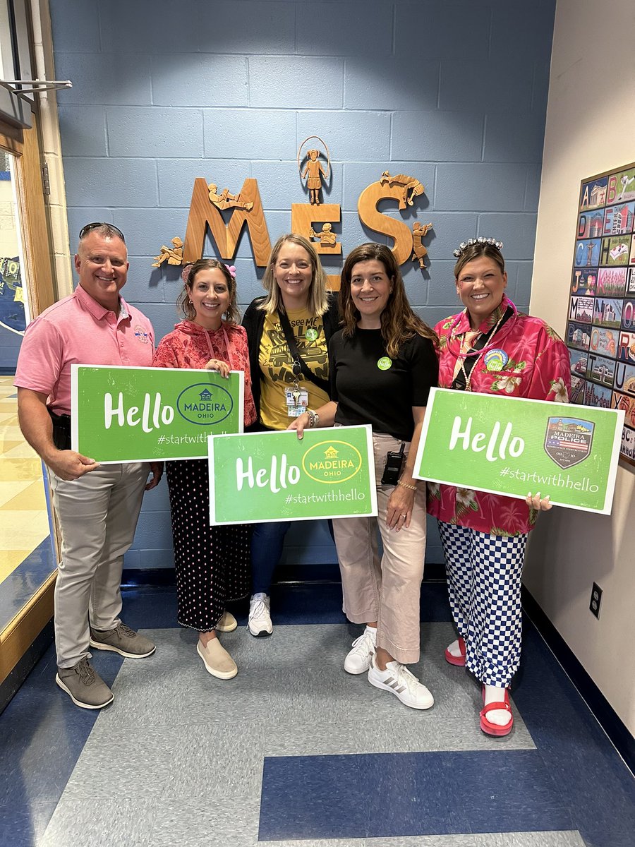 MadeiraOhioPD's tweet photo. Start With Hello Week 2024 is a success at MES!  #madeiraohiopd #greatlivesmadehere https://t.co/Ji395Yaj9i